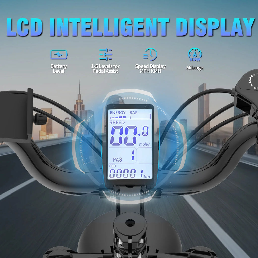 YVY 1500W Electric Bike for Adults, 33MPH 20'' Fat Tire Electric Motorcycle, 48V 20AH Removable Battery, 30 - 60