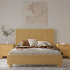 Modrest Winters Contemporary Natural Oak Bed