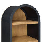 Better Homes & Gardens Juliet Narrow Arch Bookcase, Deep Green and Light Honey
