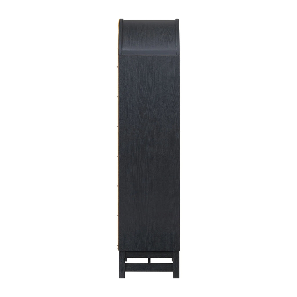 Better Homes & Gardens Juliet Narrow Arch Bookcase, Deep Green and Light Honey