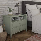 Drawer Nightstand, Green