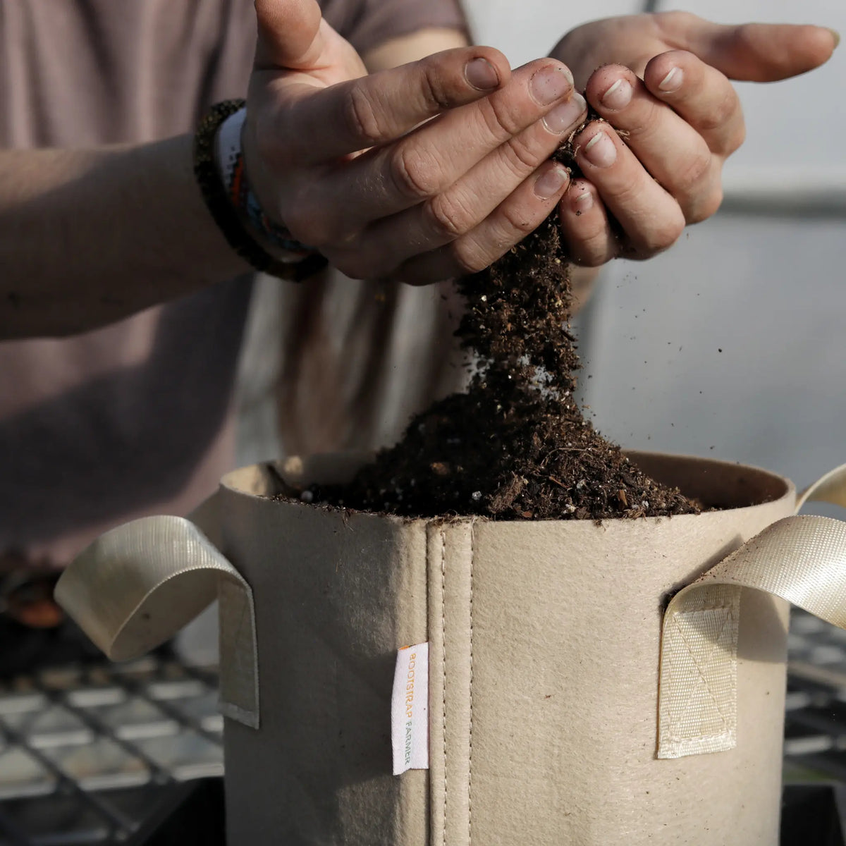 2 Gal Grow Bag - Tan | 10 Bags