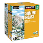 Kirkland Signature Coffee Organic Summit Roast K - Cup Pod, 120 - Count