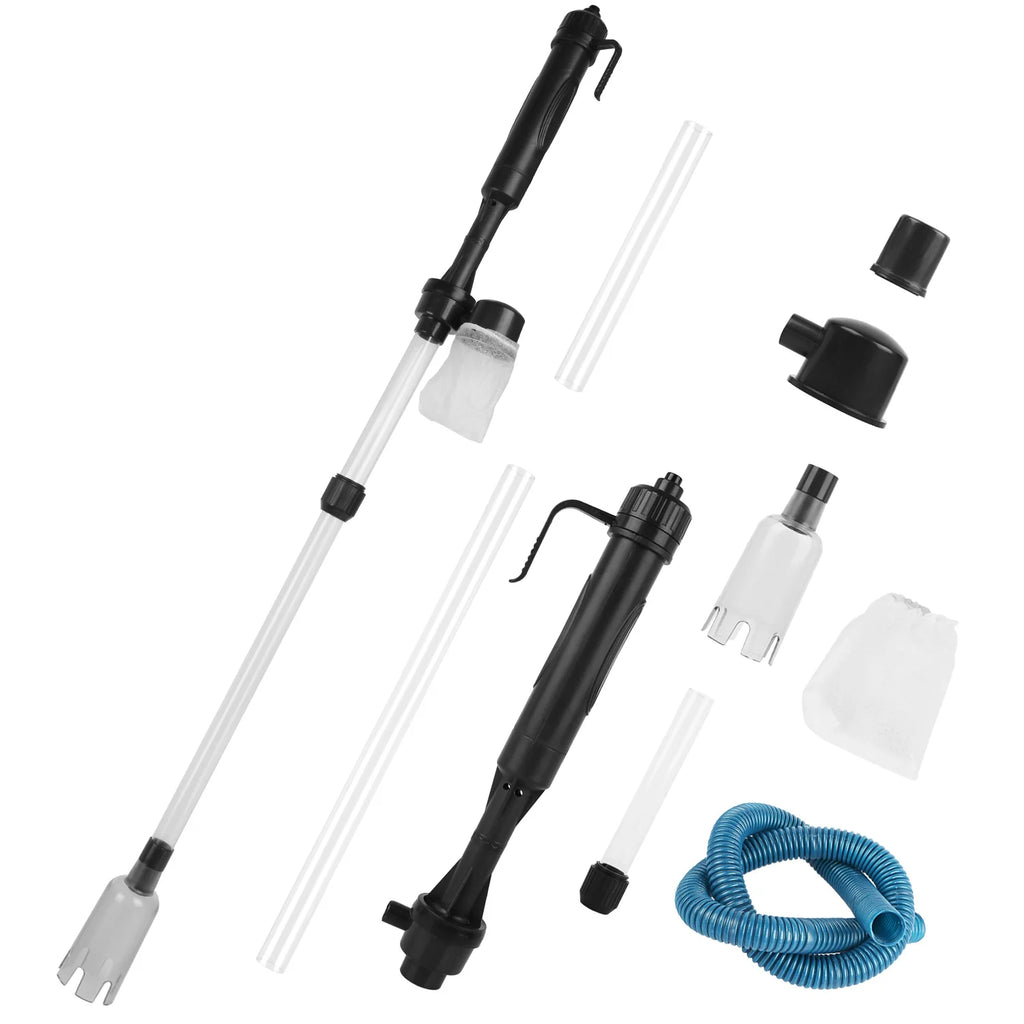 Battery Operated Aquarium Vacuum Gravel Cleaner Portable Fish Tank Cleaner Siphon Pump