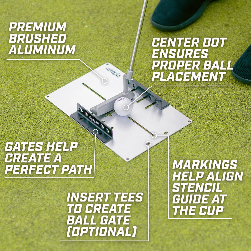 Golf Putting Alignment Stencil