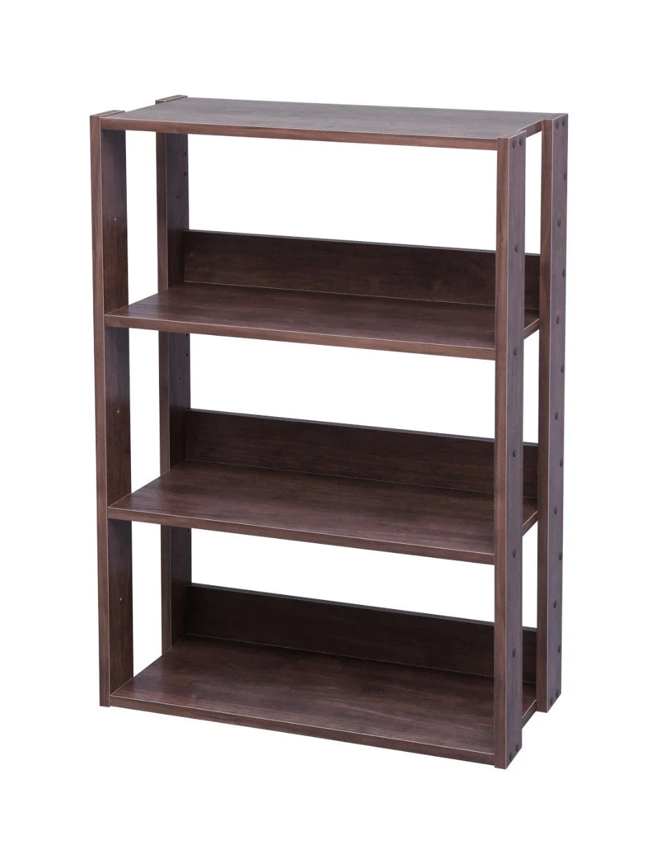 Open Wood Rack Shelf - Large | Dark Brown