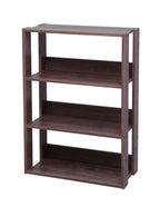 Open Wood Rack Shelf - Large | Dark Brown
