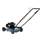 SENIX Gas Lawn Mower, 20-Inch, 125 cc 4-Cycle Briggs & Stratton Engine, Push Lawnmower with Side Discharge, 3-Position Height Adjustment, LSPG-L2, Blue